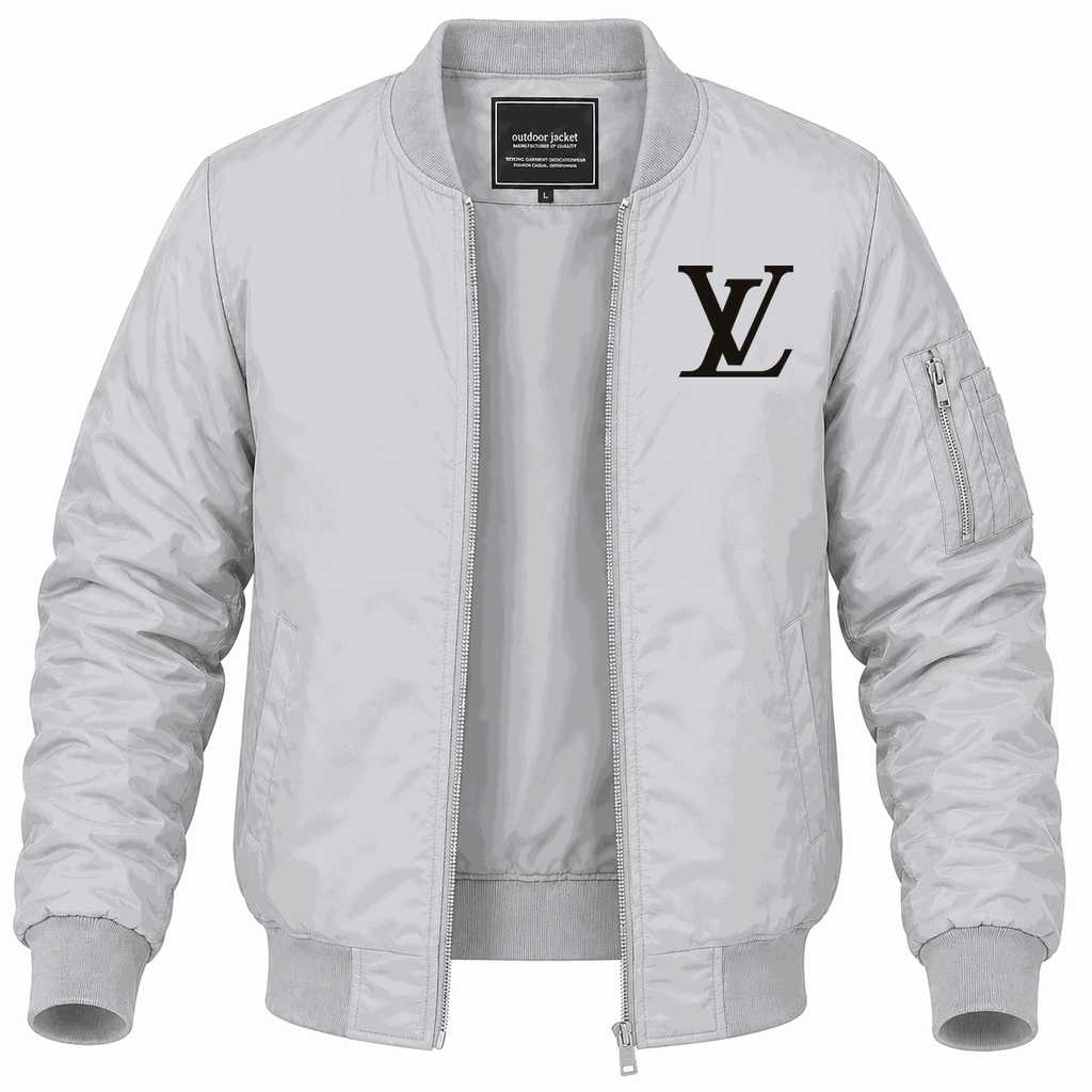 Men's Louis Vuitton Lightweight Bomber Jacket - Gray