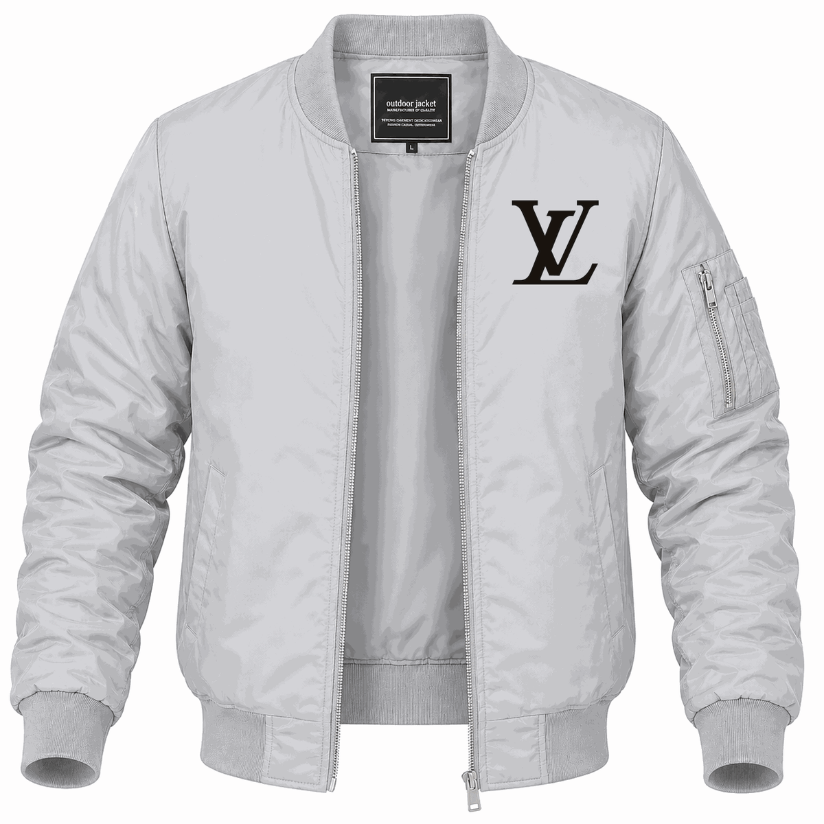Men's Louis Vuitton Lightweight Bomber Jacket - Gray