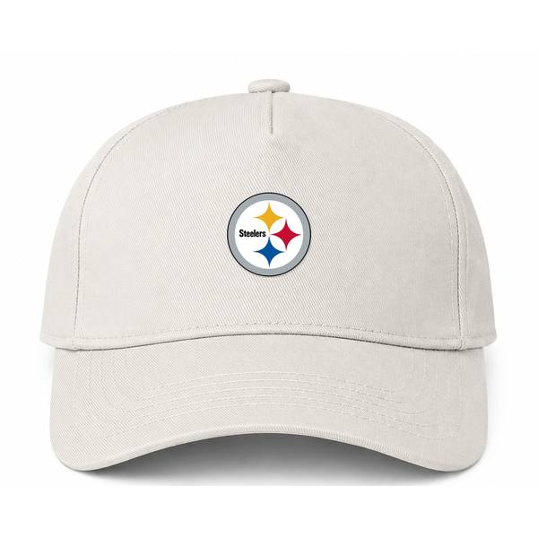 Pittsburgh Steelers NFL Logo Beige Dad Baseball Cap Hat