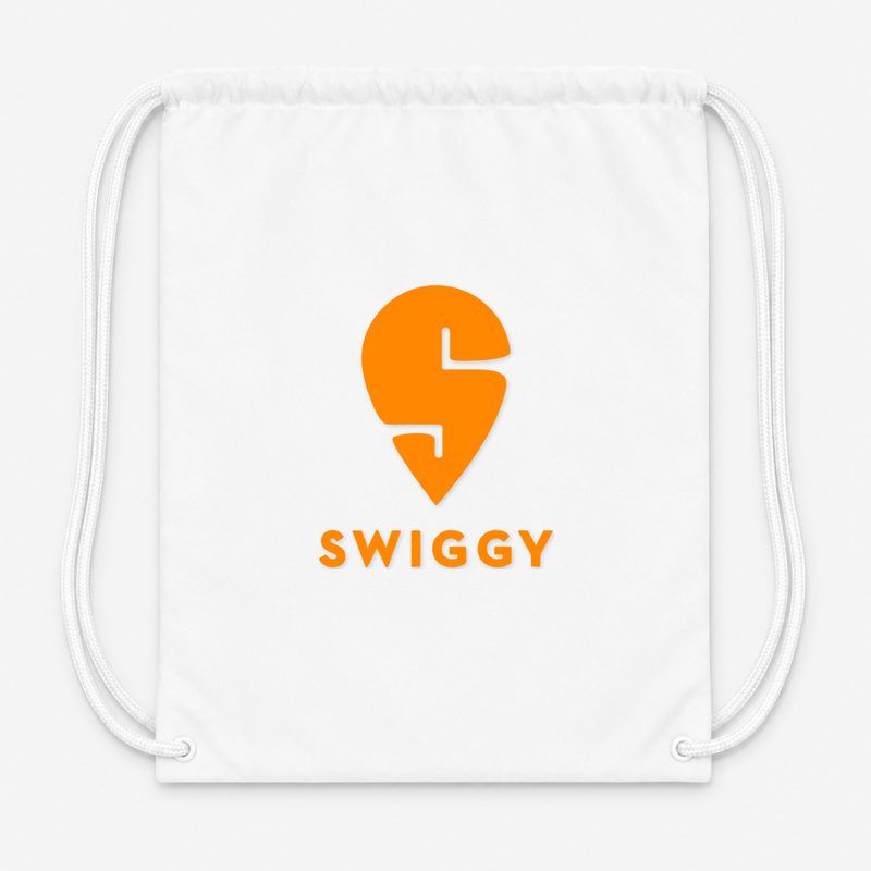 Swiggy Drawstring Bag - White