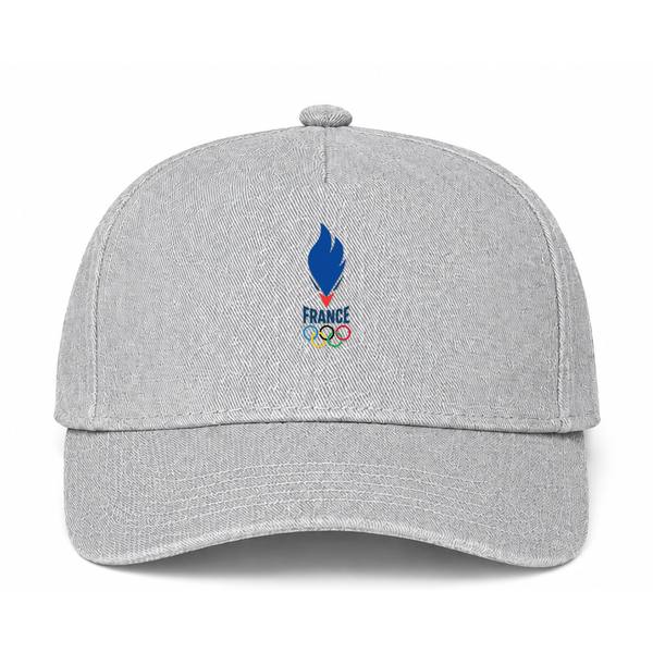 France Cup 2024 Logo Gray Dad Baseball Cap Hat