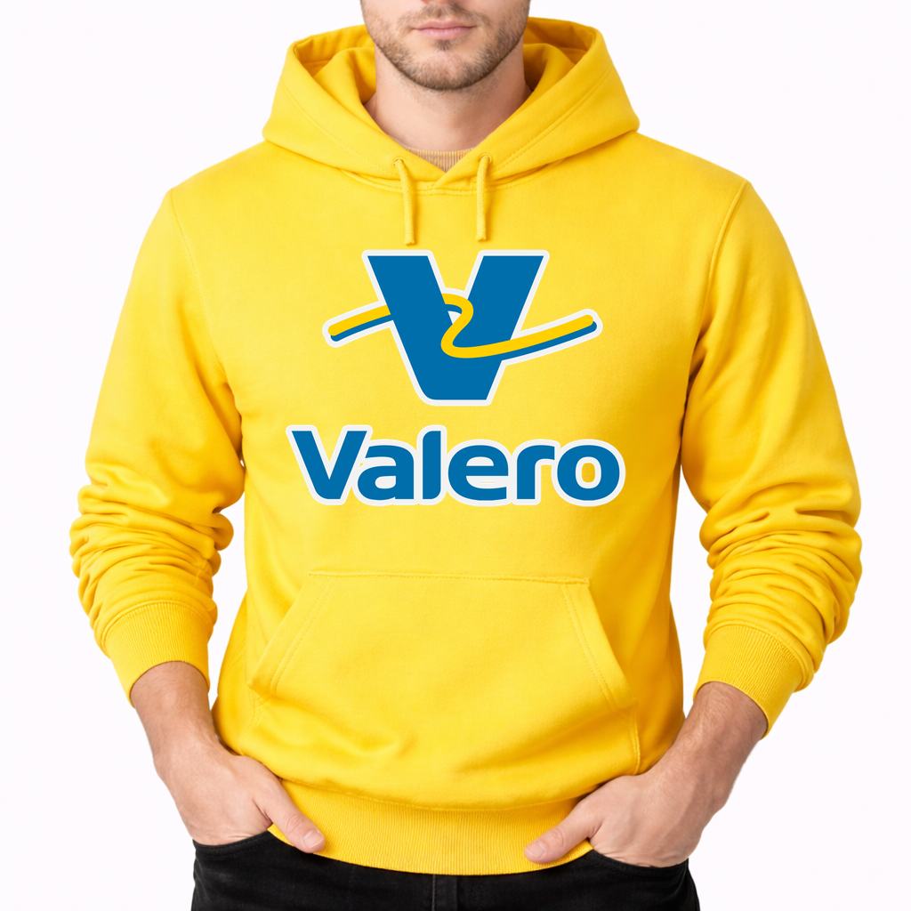 Men's Valero Gas Station Pullover Hoodie - Yellow