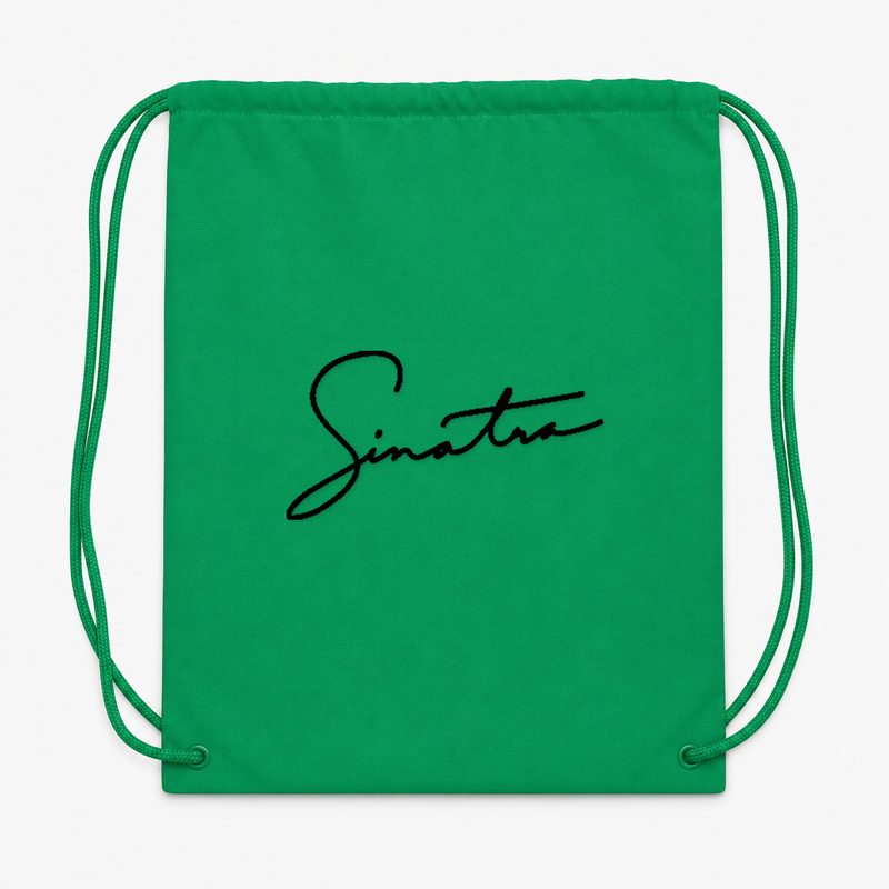 Frank Sinatra Drawstring Bag - Green