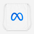Meta Drawstring Bag - White