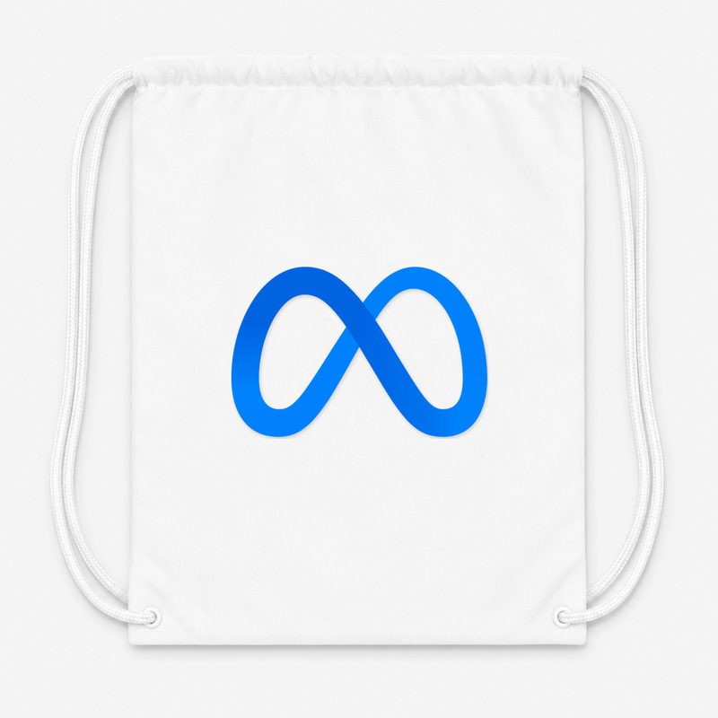 Meta Drawstring Bag - White