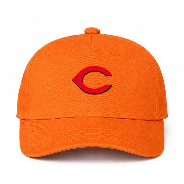 Cincinnati Reds MLB Logo Orange Dad Baseball Cap Hat