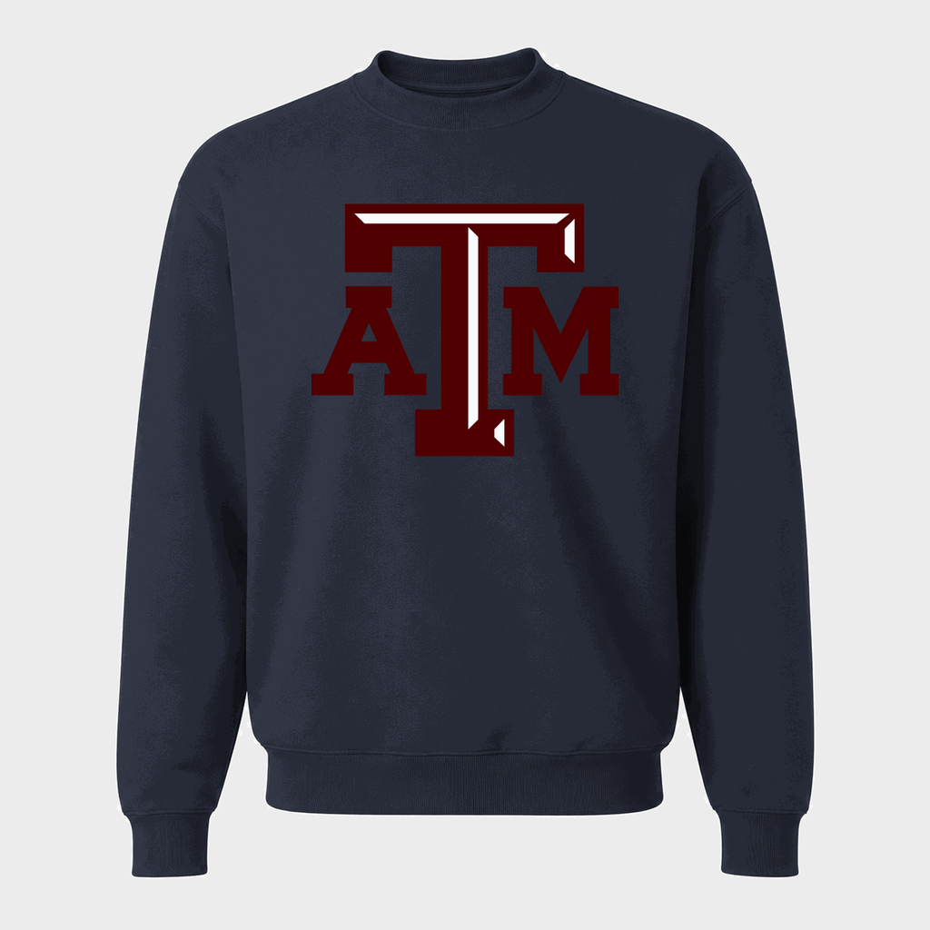 Men's Texas A&M University Logo Crewneck Sweatshirt - Navy
