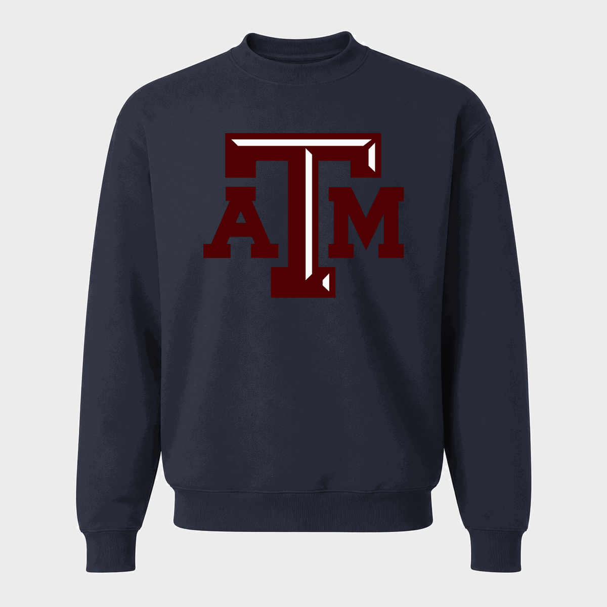 Men's Texas A&M University Logo Crewneck Sweatshirt - Navy