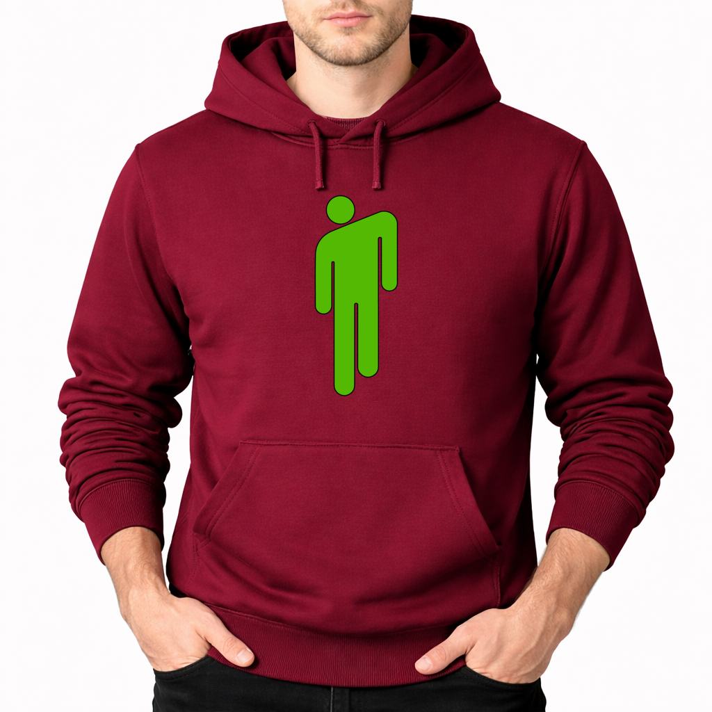 Men's Billie Eilish Pullover Hoodie - Burgundy
