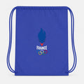 France 2024 White Drawstring Bag - Blue