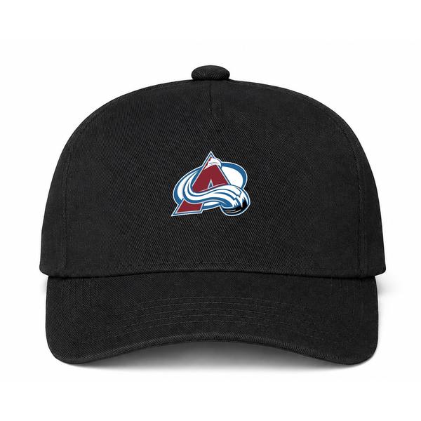 Colorado Avalanche NHL Logo Black Dad Baseball Cap Hat