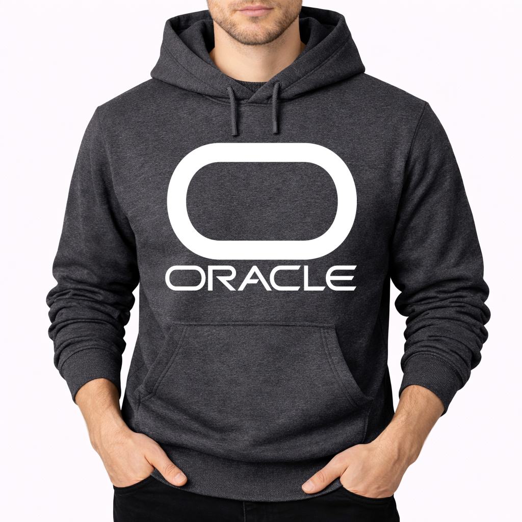 Men's Oracle White Pullover Hoodie - Charcoal