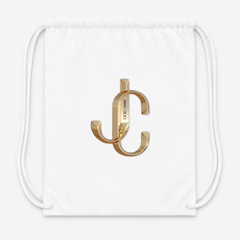 Jimmy Choo Drawstring Bag - White