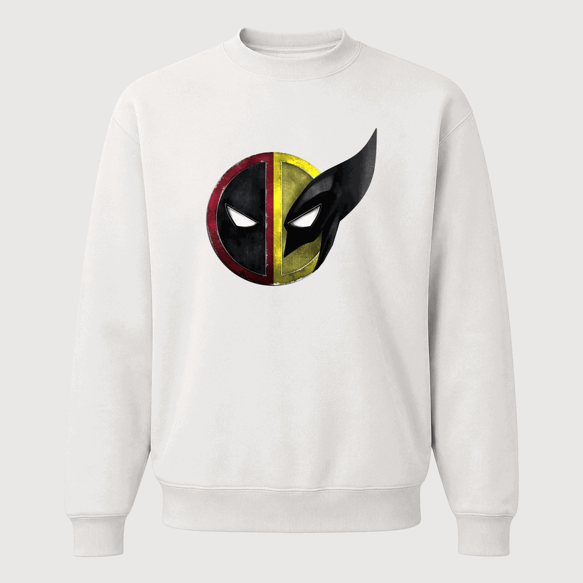 Men's Deadpool & Wolverine Crewneck Sweatshirt - White