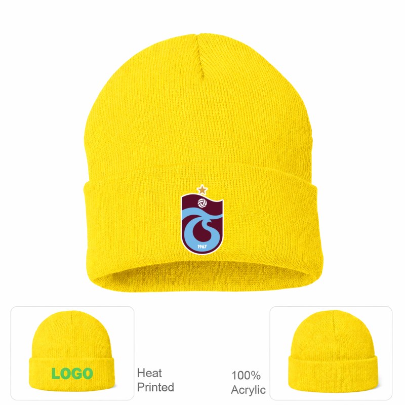 Trabzonspor Soccer Yellow Beanie Hat