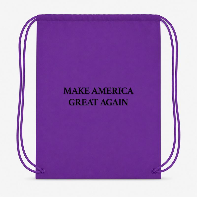Make America Great Again Drawstring Bag - Purple