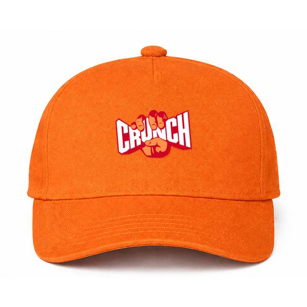 Crunch Fitness Logo Orange Dad Baseball Cap Hat