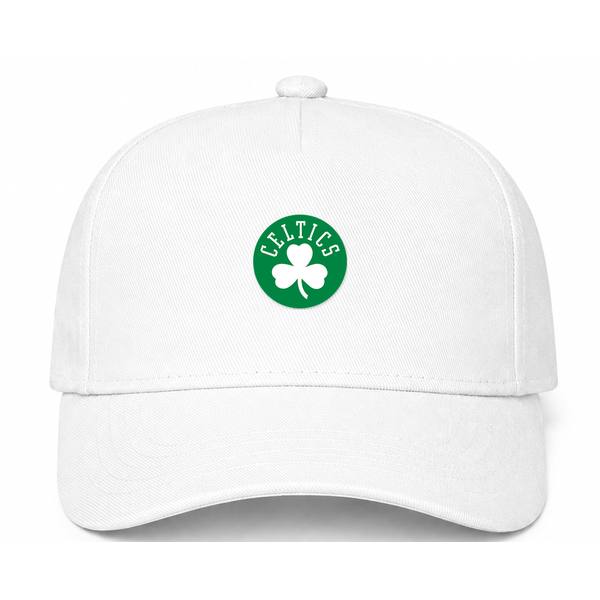 Boston Celtics NBA Logo White Dad Baseball Cap Hat
