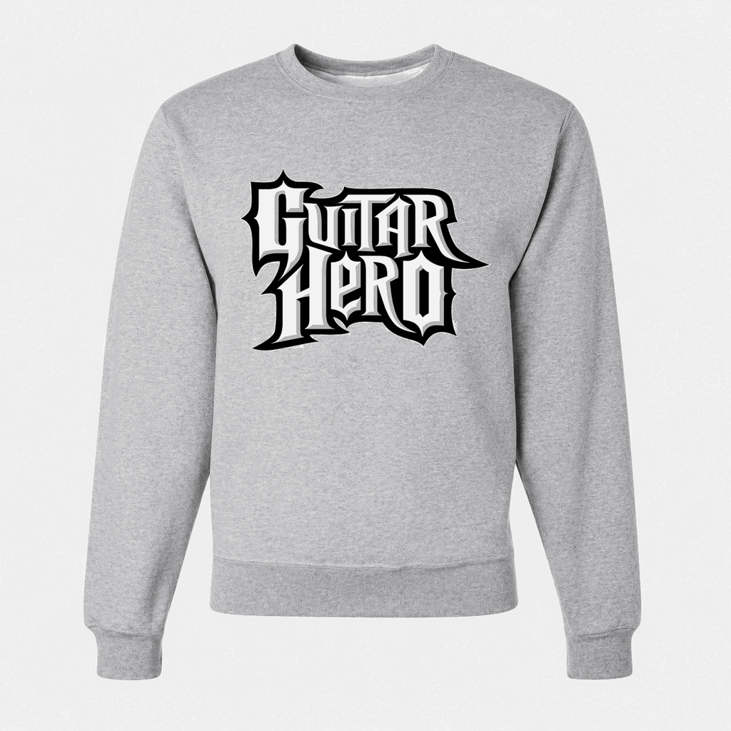 Men's Guitar Hero Crewneck Sweatshirt - Gray