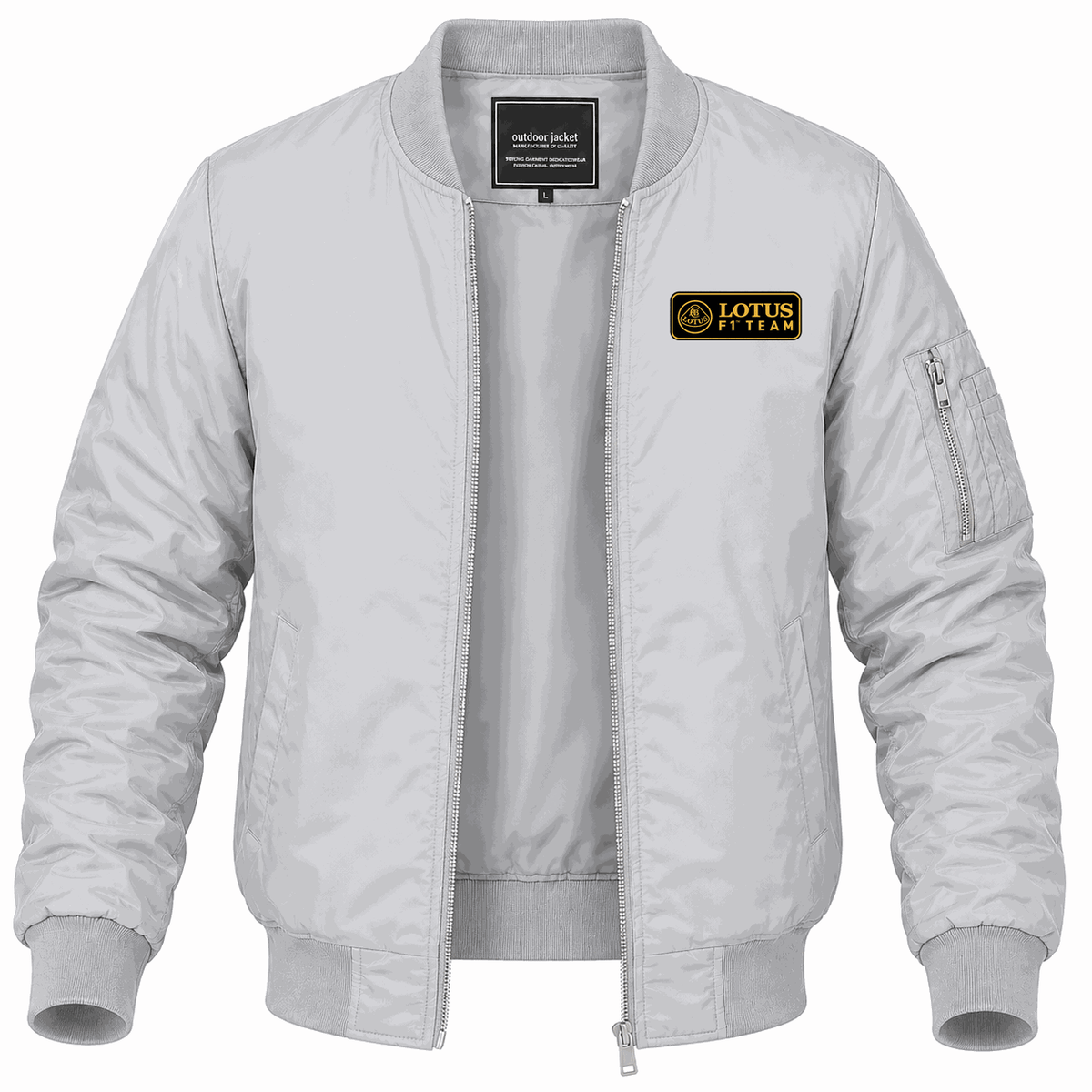 Men's Lotus F1 Team Lightweight Bomber Jacket - Gray