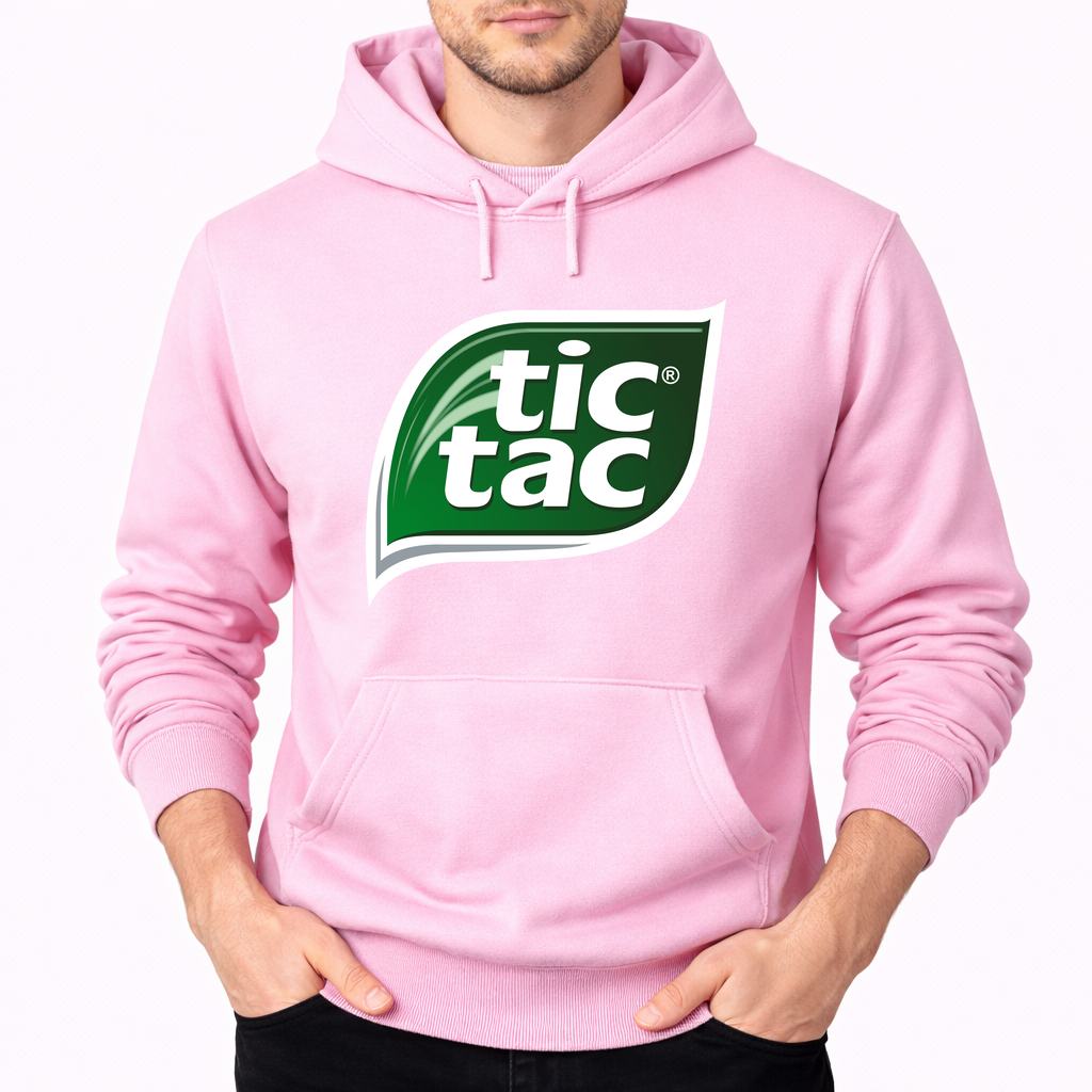 Men's Tic Tac Pullover Hoodie - Pink