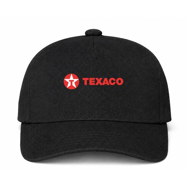 Texaco Logo Version 2 Black Dad Baseball Cap Hat