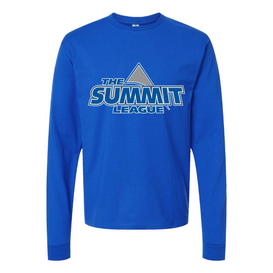 Men's The Summit League Logo Long sleeves Cotton Blend T-Shirt - Blue