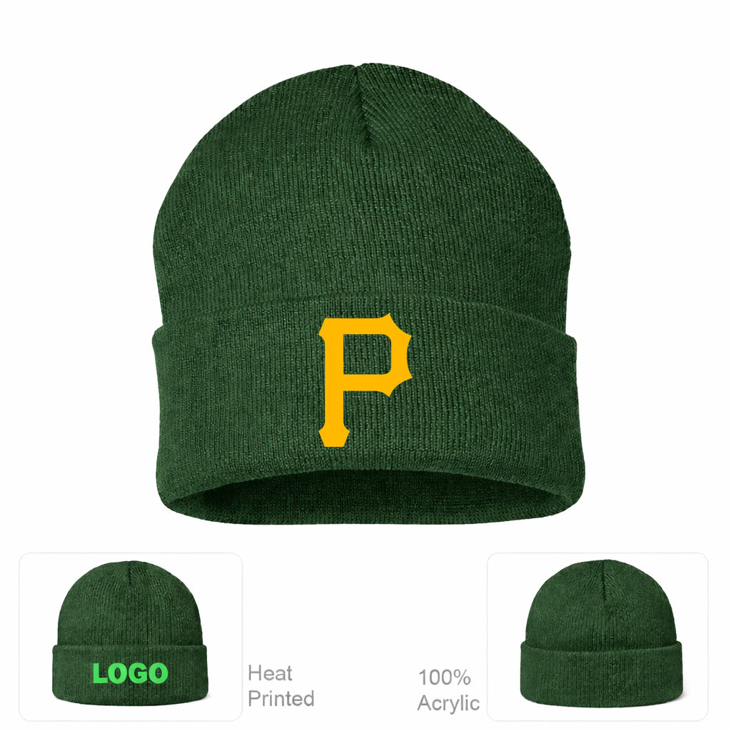 MLB Pittsburgh Pirates Beanie Hat - Forest Green