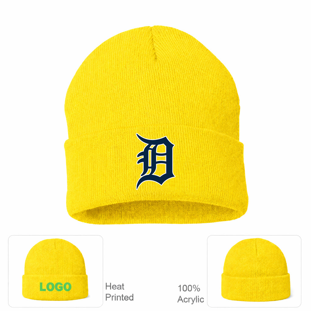 MLB Detroit Tigers Beanie Hat - Yellow