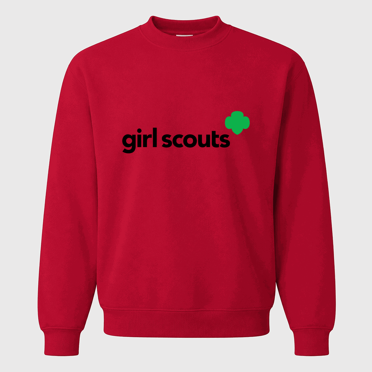 Men's Girl Scouts Logo Crewneck Sweatshirt - Red