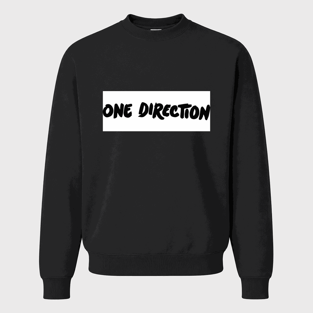Men's One Direction Crewneck Sweatshirt - Black