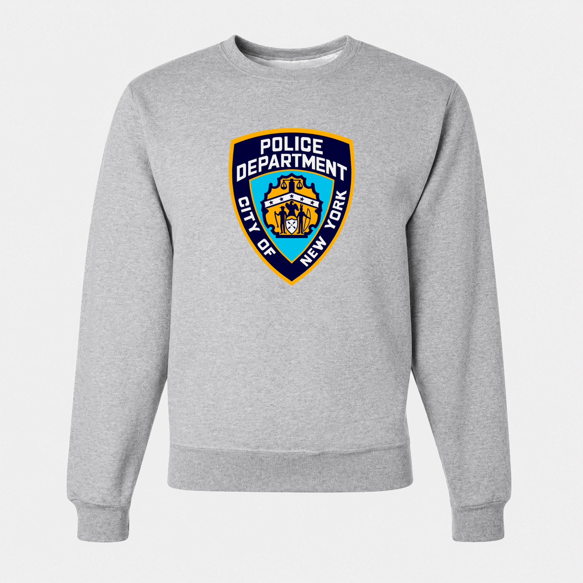 Men's NYPD Crewneck Sweatshirt - Gray