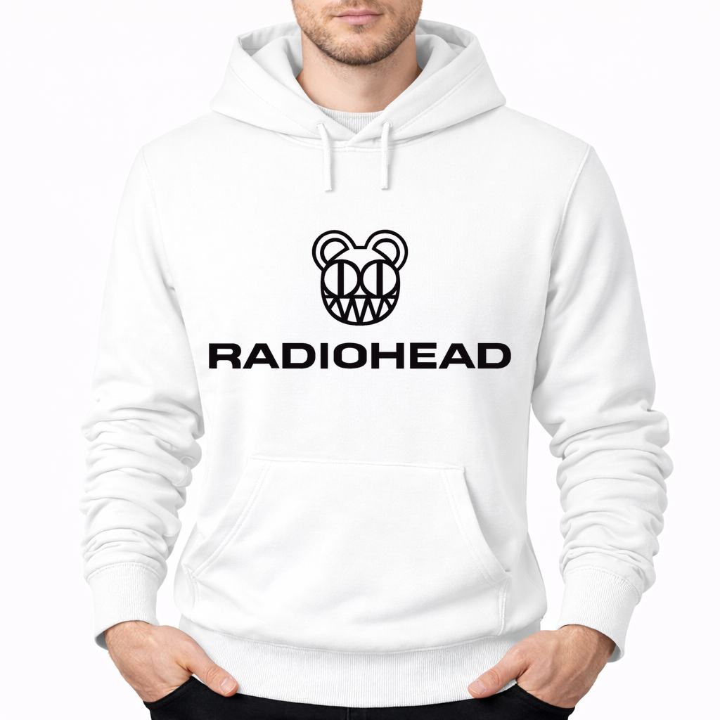 Men's Radiohead Pullover Hoodie - White