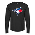 Men's Toronto Blue Jays Long sleeves Cotton Blend T-Shirt - Black