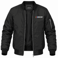 Men's NASCAR Logo Lightweight Bomber Jacket - Black