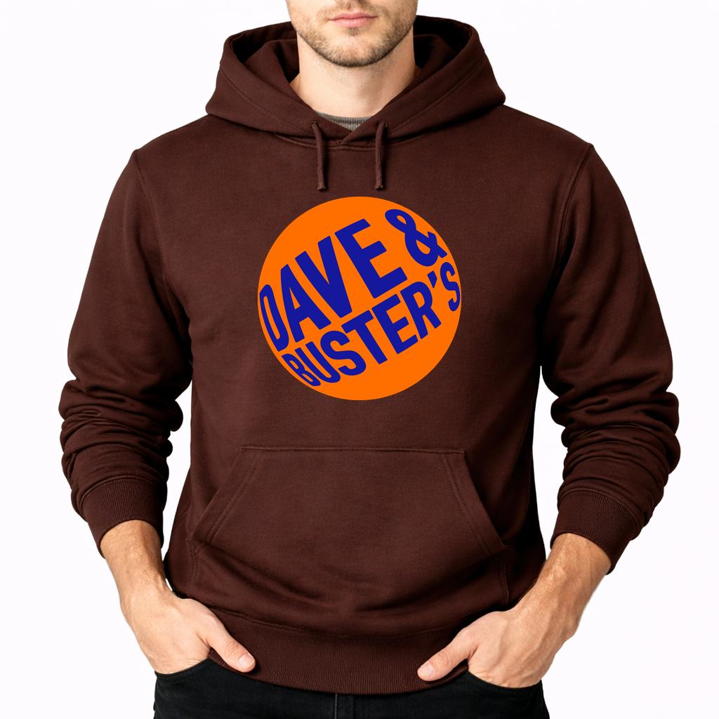 Men's Dave Buster S Pullover Hoodie - Brown