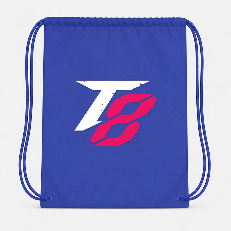 Tekken 8 White Drawstring Bag - Blue