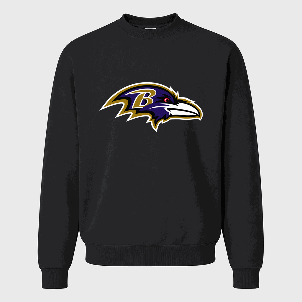 Men's Baltimore Ravens Crewneck Sweatshirt - Black