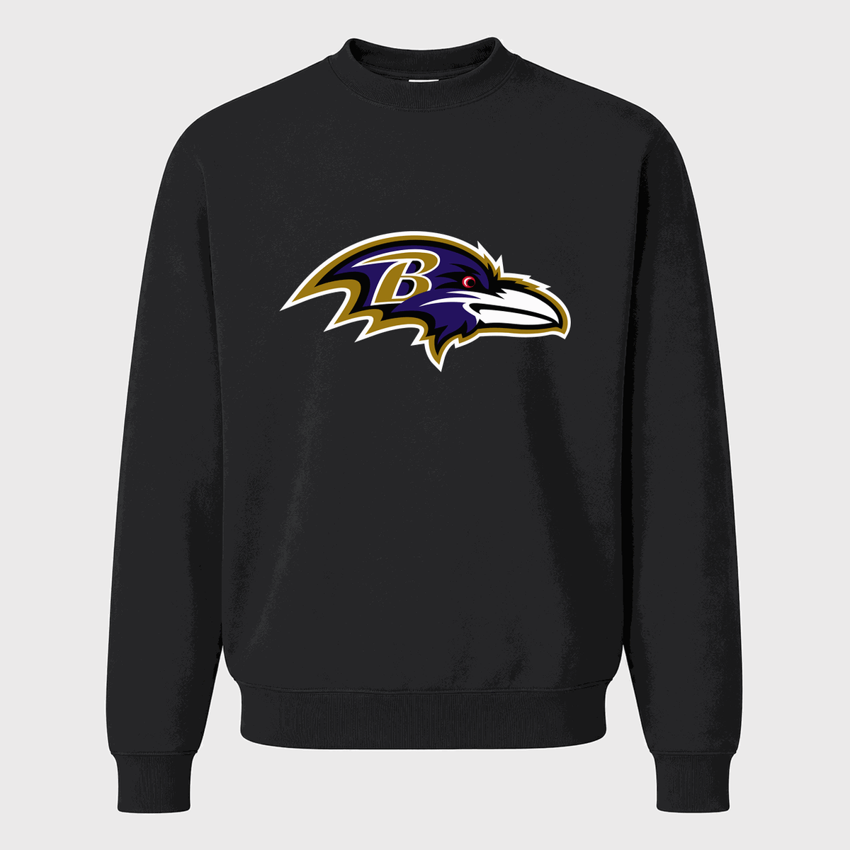 Men's Baltimore Ravens Crewneck Sweatshirt - Black