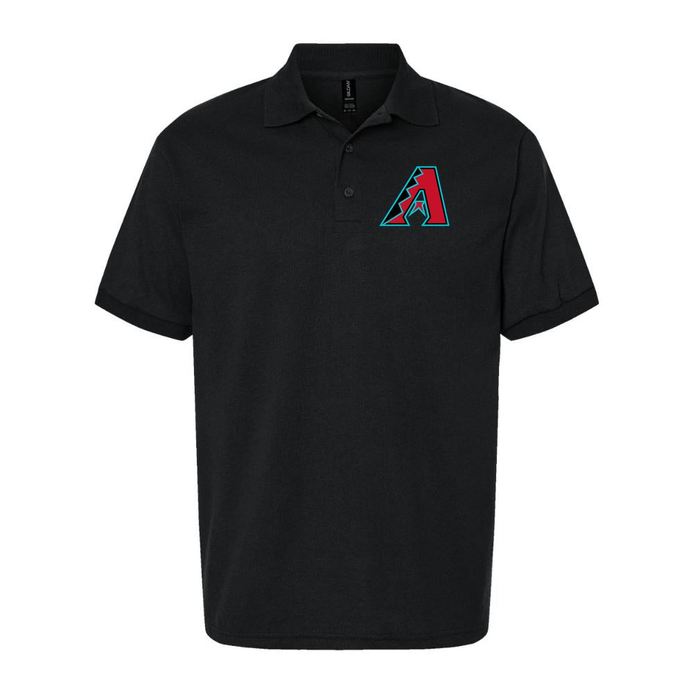 Men's Arizona Diamondbacks Dry Blend Polo - Black