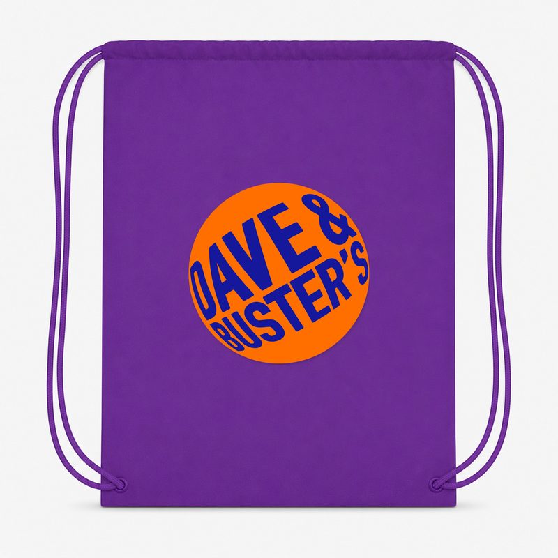 Dave & Buster's Drawstring Bag - Purple