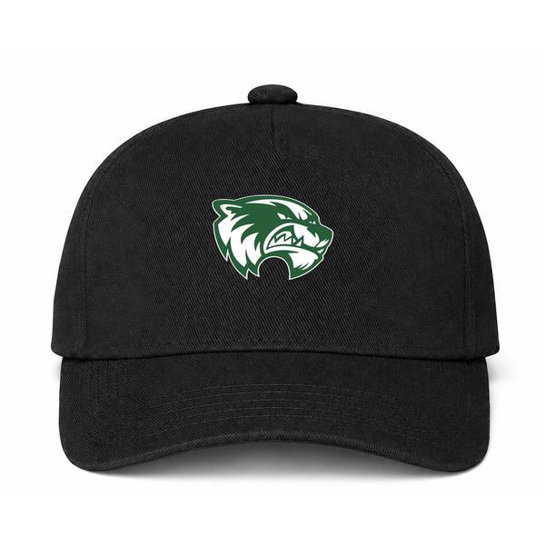 Utah Valley Wolverines Logo Black Dad Baseball Cap Hat