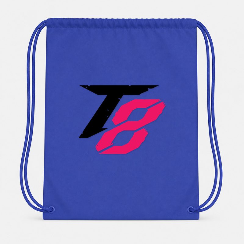 Tekken 8 Black Drawstring Bag - Blue
