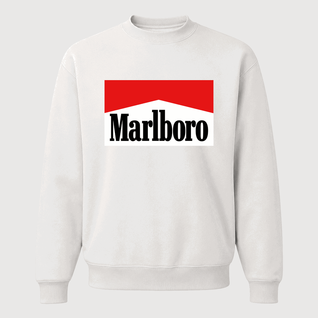 Men's Marlboro Crewneck Sweatshirt - White