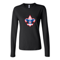 Women's Boy Scout Logo 1536x864 Long Sleeve T-Shirt - Black