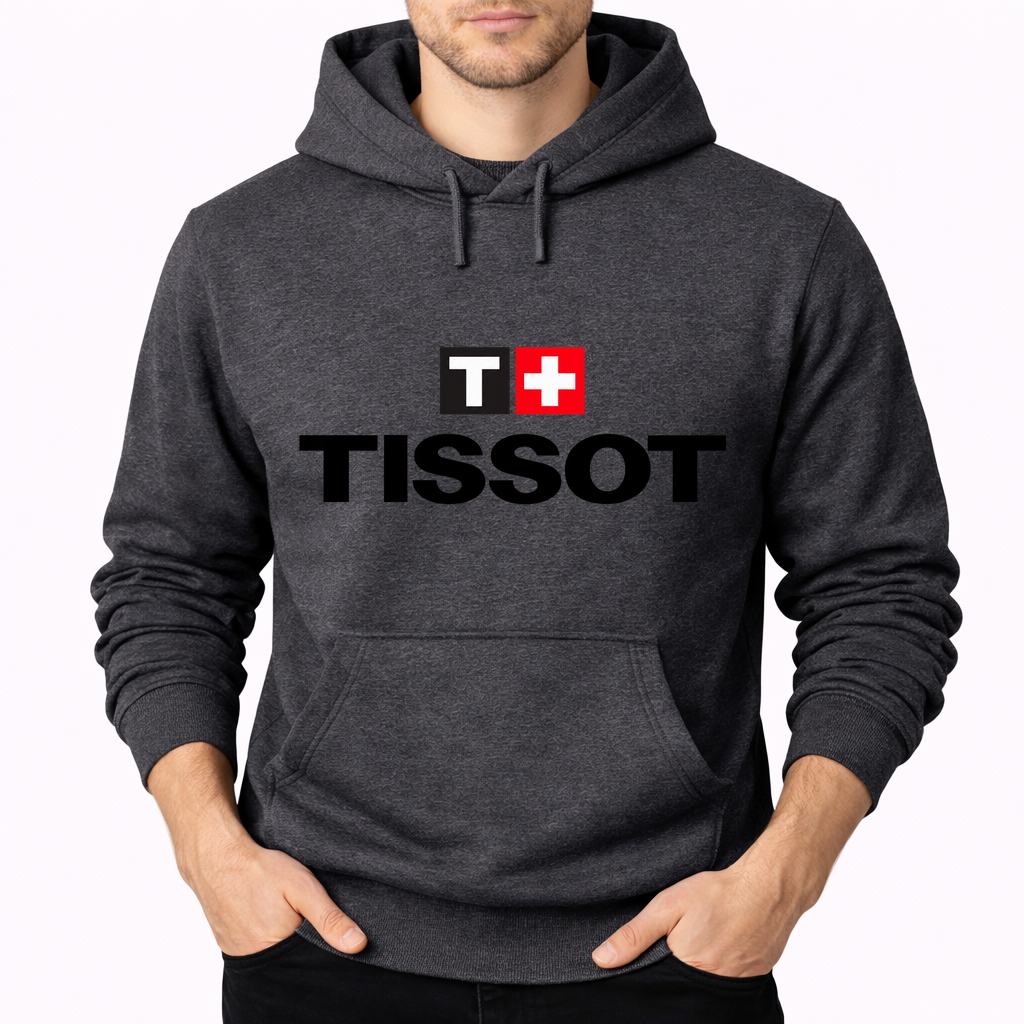 Men's Tissot Pullover Hoodie - Charcoal