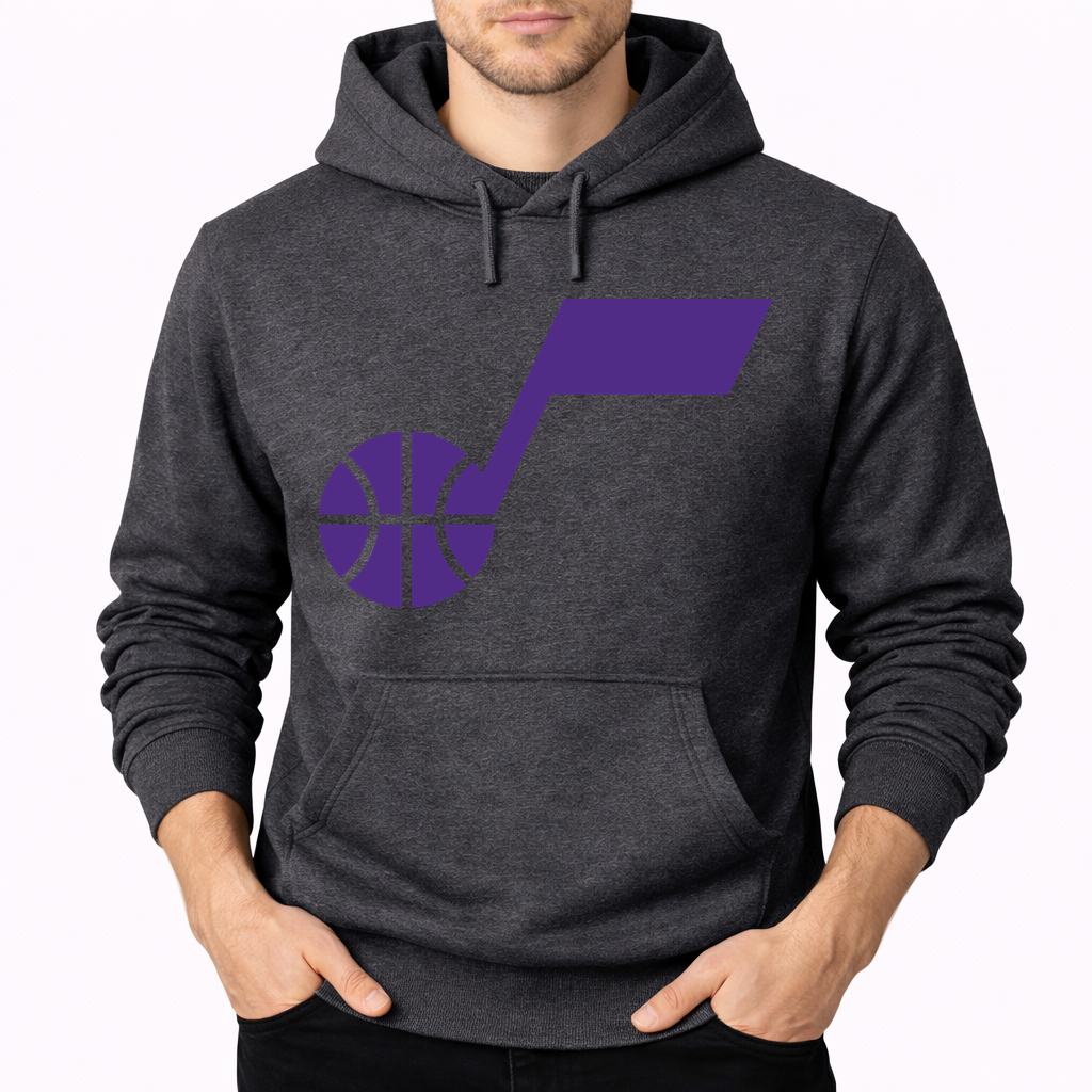 Men's Utah Jazz Pullover Hoodie - Charcoal