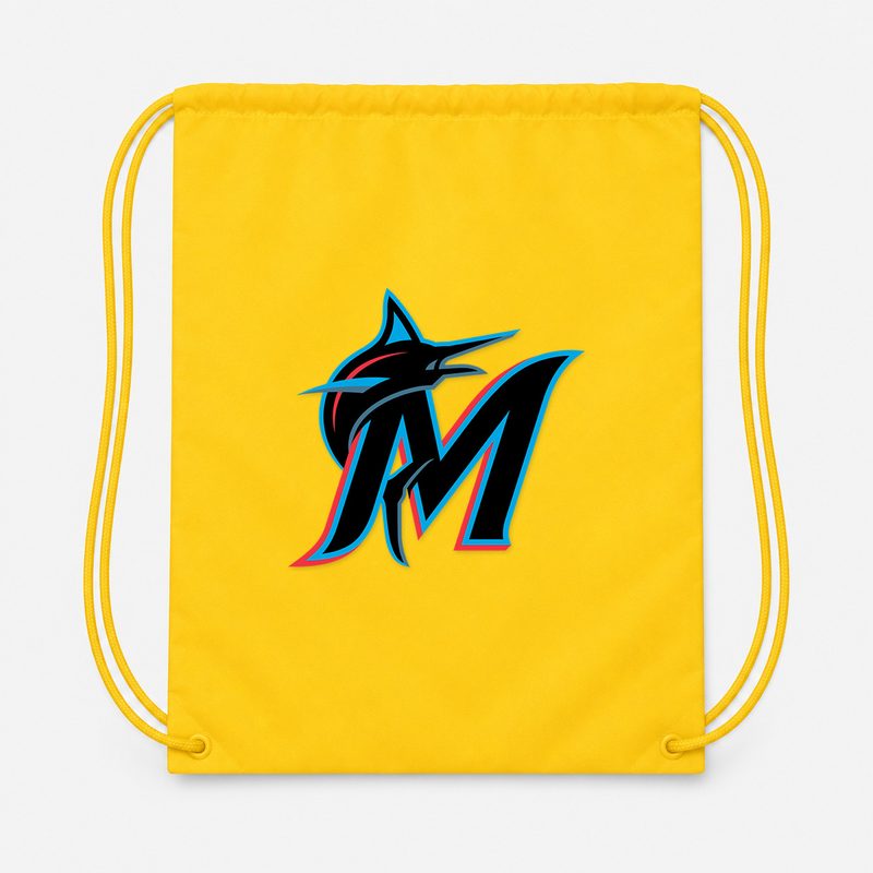 Miami Marlins Drawstring Bag - Yellow