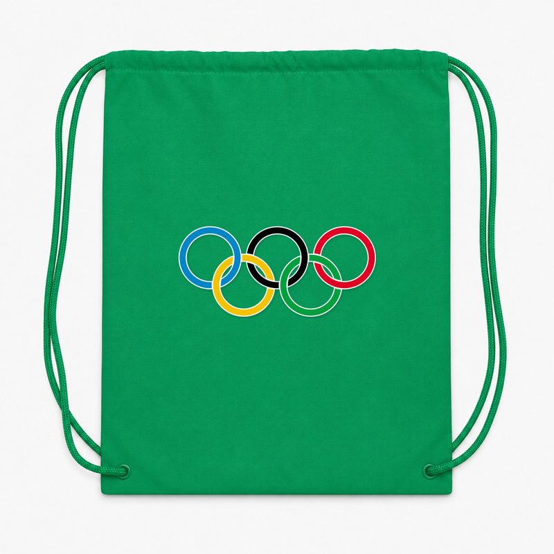 Olympic Ring BK Drawstring Bag - Green