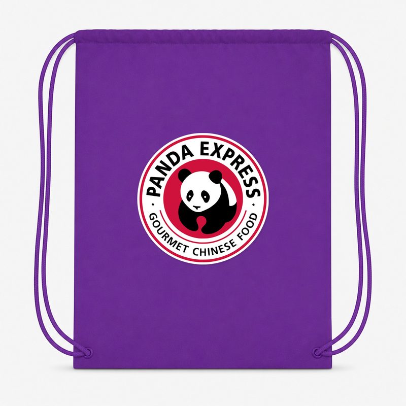 Panda Express Drawstring Bag - Purple